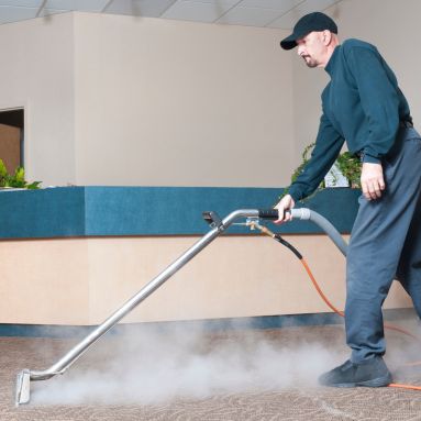 Steam cleaning removes tough stains from carpets